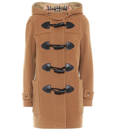 burberry slim merton duffle coat|burberry wool blend duffle.